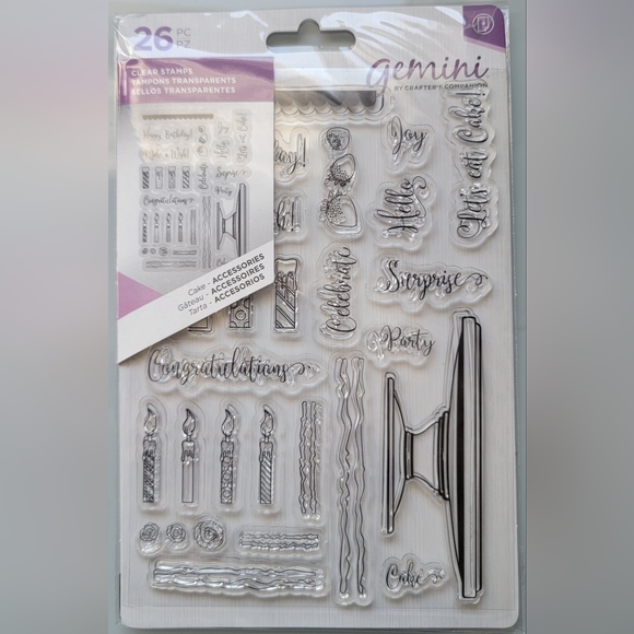 Lot of  Gemini by Crafter's Companion Stamp & Dies,  and Sheena clear acrylic st - Picture 10 of 12